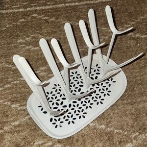 White Utensil Drying Rack